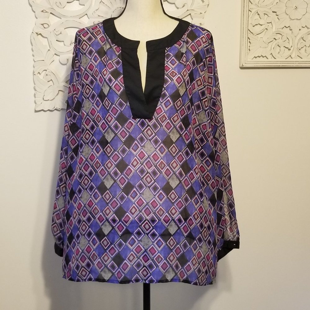 Lane Bryant Purple Blouse